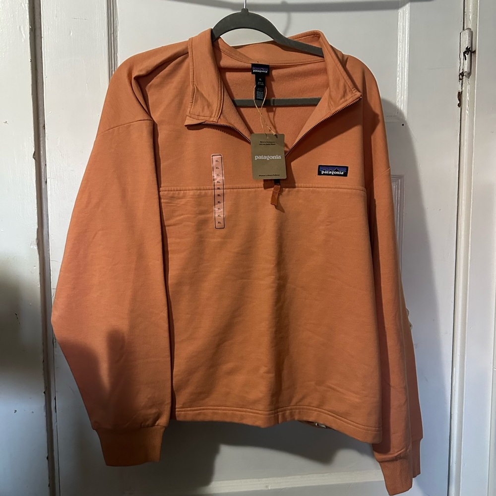 NWT! Patagonia Women's Ahnya 1/4 Zip Pullover Rock Melon XL - Picture 7 of 16
